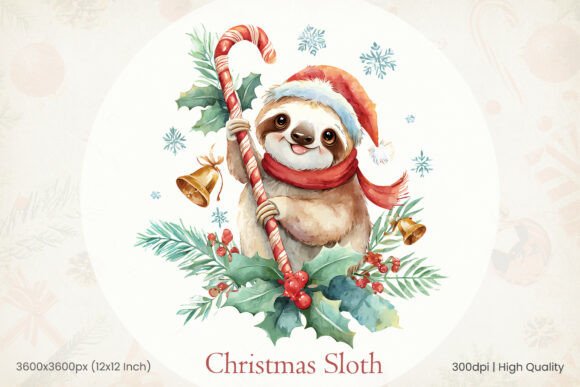 Cute Watercolor Christmas Sloth PNG: A Practical Review for Illustrations