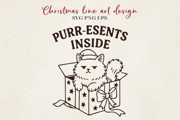 Funny Christmas Cat Line Art: A Designer’s Review for Modern Illustrations