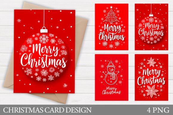 Merry Christmas Card Printable: A Festive Illustration for Small Business Branding