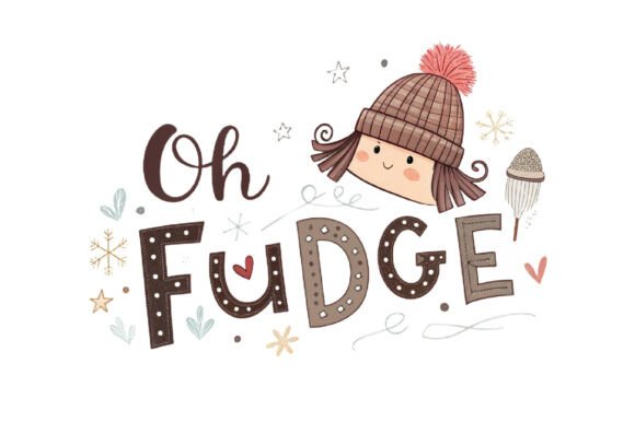 Oh Fudge Christmas PNG: A Festive Graphic Design Asset for Crafters
