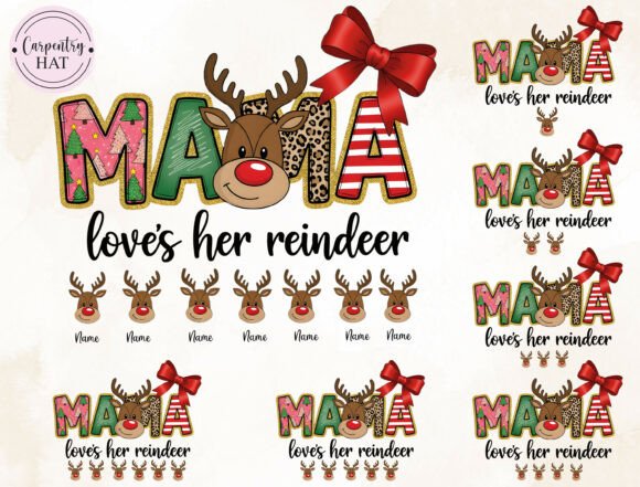 Personalized Christmas Reindeer Mama Png: A Designer’s Review of Seasonal Illustrations