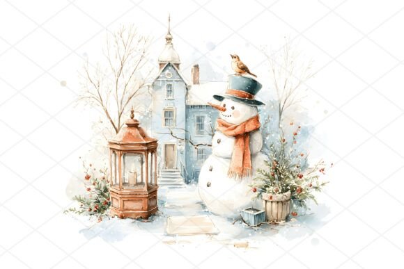 Whimsical Snowman JPGs for Festive Crafting and Etsy Products